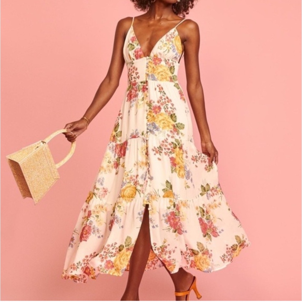 Reformation Jaden Dress Size 4 Bouquet